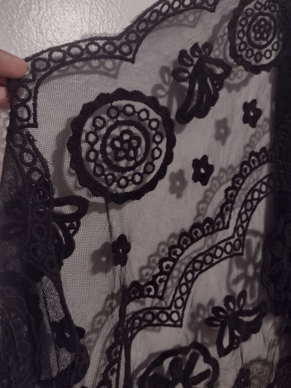 Marcus Adler Black Cotton Lace Duster - Picture 6 of 7